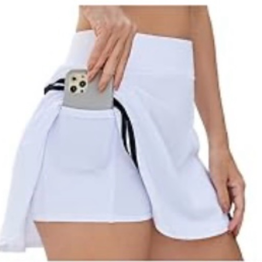BMJL Womens High Waist Pleated Tennis Skirt /Golf Skorts /Built-in shorts Small - Picture 5 of 16
